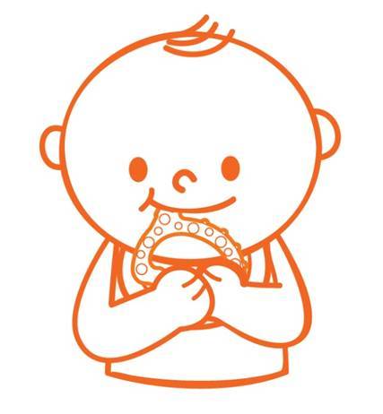 K’s Kids Oral Muscle Teether kramtukas burnos raumenims lavinti, 0–3 m.