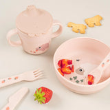 Deer krūze ar snīpi Foodie Happy dots pulveris