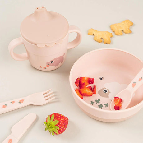 Deer krūze ar snīpi Foodie Happy dots pulveris