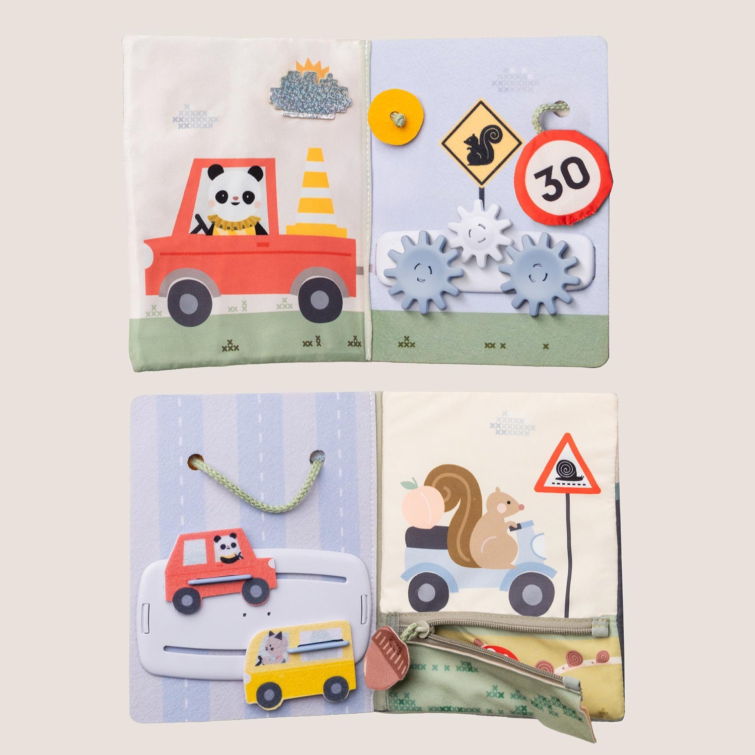 Taf Toys abpusēja mīksta grāmata mazuļiem "Pasaka"