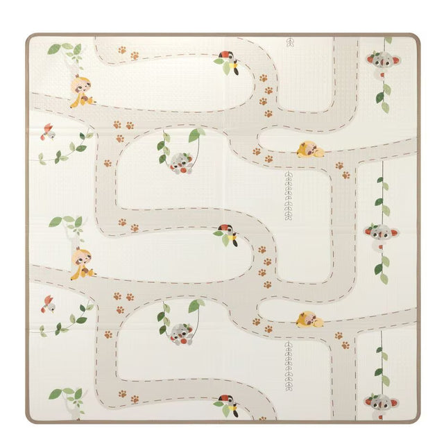 Tiny Love Boho Chic XL dvipusis sulankstomas lavinamasis putų kilimėlis, 150×150 cm, 0 mėn.+