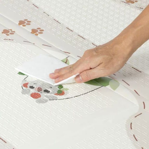 Tiny Love Boho Chic XL dvipusis sulankstomas lavinamasis putų kilimėlis, 150×150 cm, 0 mėn.+