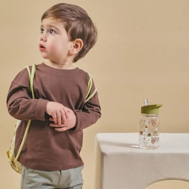 Miniland vaikiška gertuvė su šiaudeliu Kiddie Bottle Explorer, 450 ml