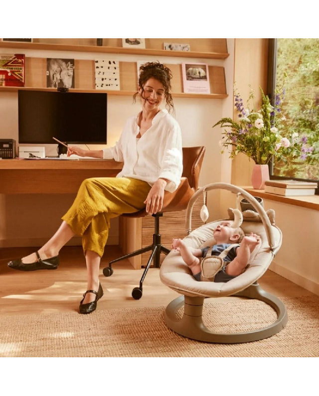 Momcozy 2-in-1 elektrinė sūpynė-kėdutė nuo gimimo iki 30 kg