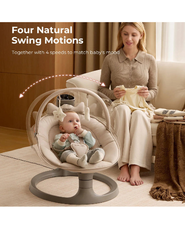 Momcozy 2-in-1 elektrinė sūpynė-kėdutė nuo gimimo iki 30 kg