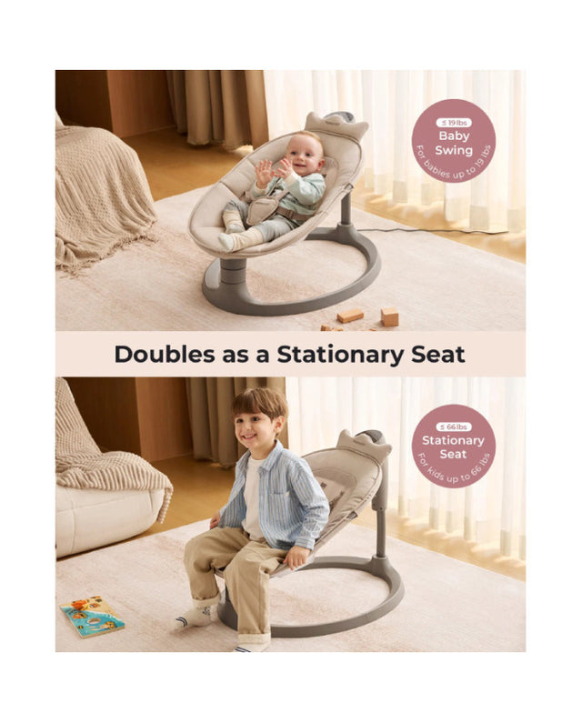 Momcozy 2-in-1 elektrinė sūpynė-kėdutė nuo gimimo iki 30 kg