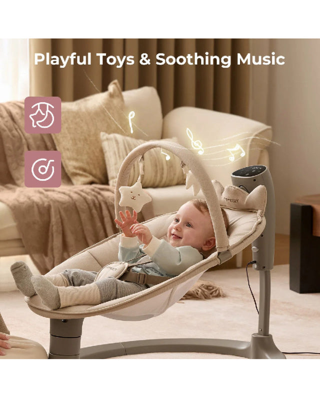 Momcozy 2-in-1 elektrinė sūpynė-kėdutė nuo gimimo iki 30 kg