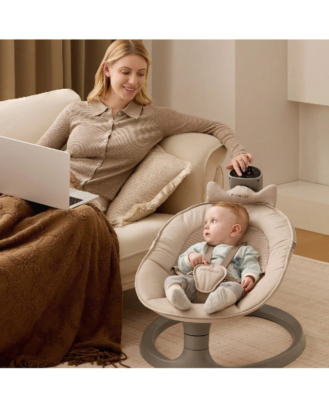 Momcozy 2-in-1 elektrinė sūpynė-kėdutė nuo gimimo iki 30 kg