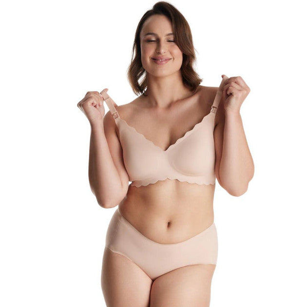 Carriwell bezšuvju māsu krūšturis / Original Nursing Bra Blue-Pink 
