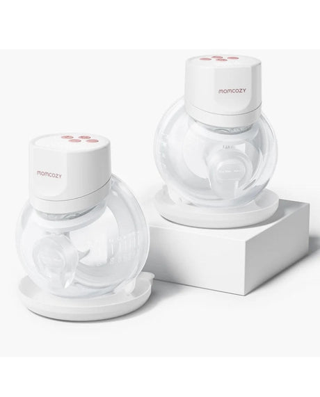 Momcozy dvigubas nešiojamas belaidis pientraukis S12 Pro Quick, baltas