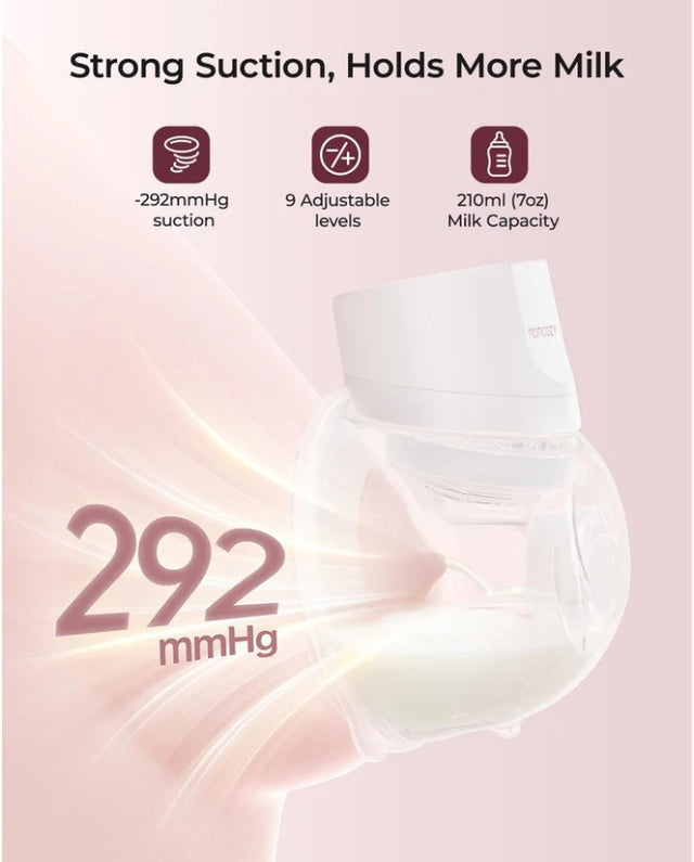 Momcozy dvigubas nešiojamas belaidis pientraukis S12 Pro Quick, baltas