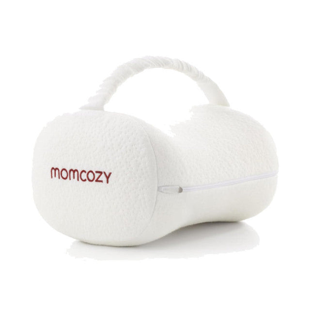 Momcozy ergonominė kelių pagalvė nėščiosioms ir miegantiems ant šono, Cream White