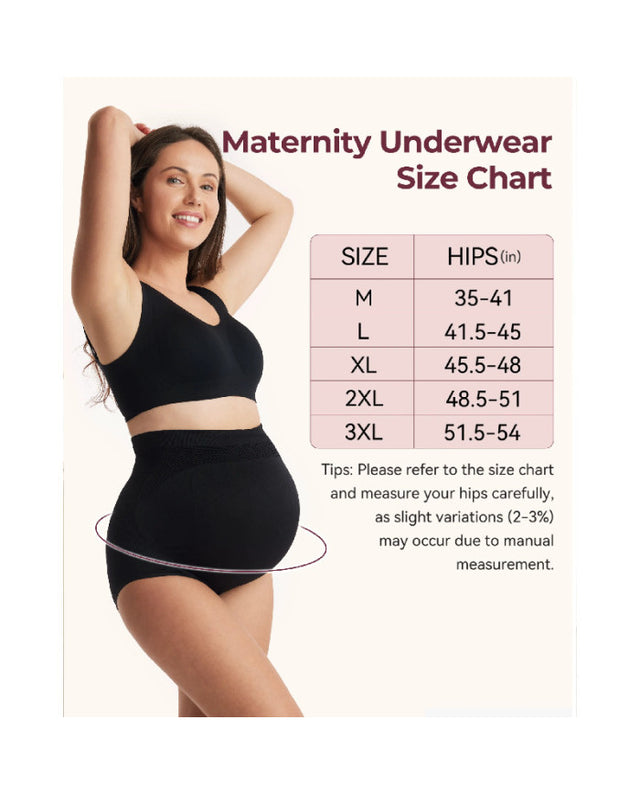 Momcozy besiūlės kelnaitės nėščiosioms aukštu liemeniu, 3 vnt., Black / Almond / Oyster Pink