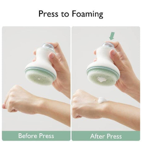 Mushie izglītojoša silikona zobu birste (Shifting Sand) 