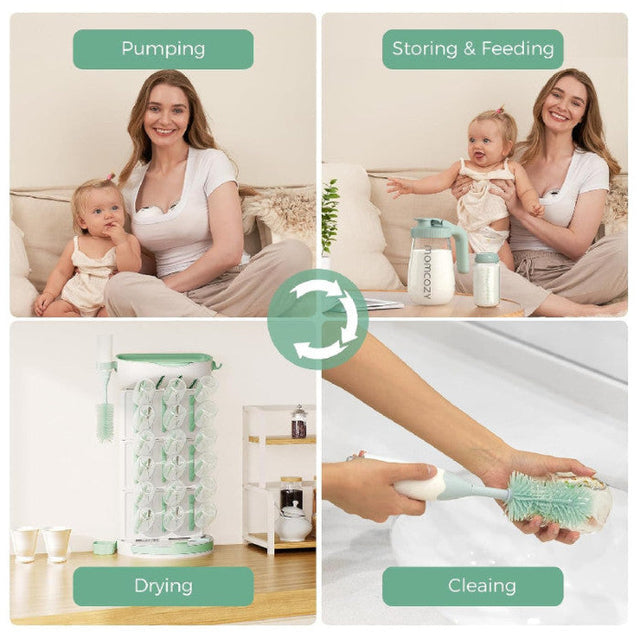 Munchkin suku komplekts pudeļu un glāžu mazgāšanai 