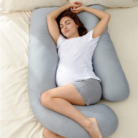 Doomoo Buddy barošanas un grūtniecības spilvens Tetra Jersey Green 