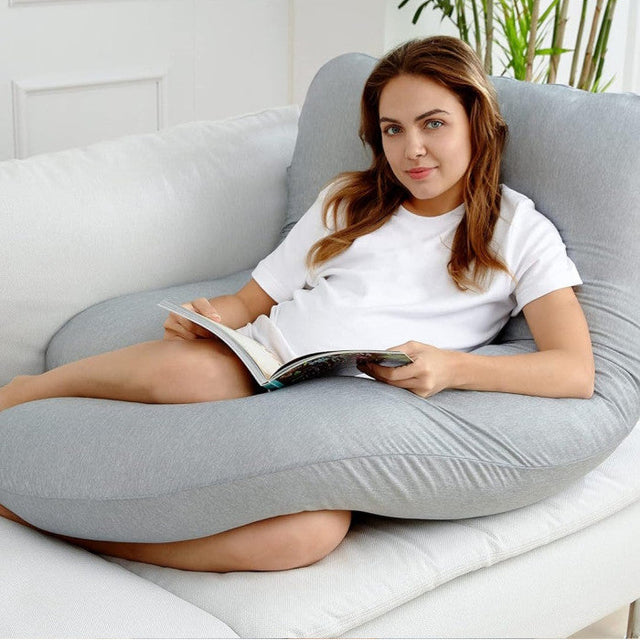 Doomoo Buddy barošanas un grūtniecības spilvens Tetra Jersey Green 