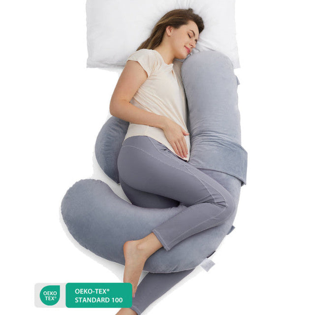 Doomoo Buddy barošanas un grūtniecības spilvens Tetra Jersey Green 