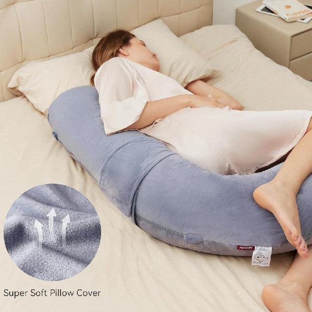 Doomoo Buddy barošanas un grūtniecības spilvens Tetra Jersey Green 