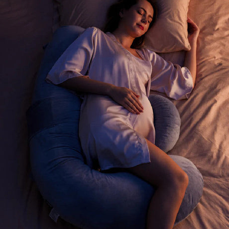 Doomoo Buddy barošanas un grūtniecības spilvens Tetra Jersey Green 