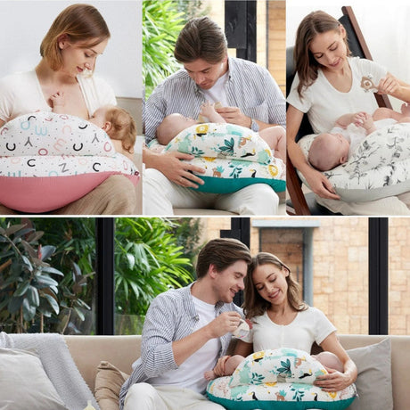 Doomoo Buddy barošanas un grūtniecības spilvens Tetra Jersey Green 