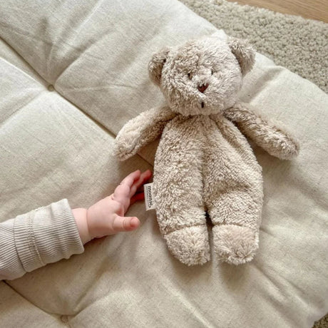 New Moonie 2.0 organiskais kolibri lācītis - kapučīno miega spilvens ar skaņas ierakstīšanas funkciju 