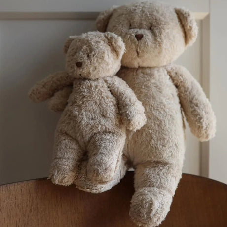 New Moonie 2.0 organiskais kolibri lācītis - kapučīno miega spilvens ar skaņas ierakstīšanas funkciju 