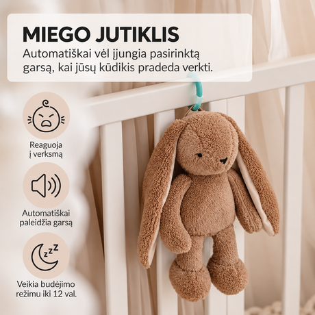 myHummy 5in1 migdukas-šildyklė Zuikis šviesiai rudas
