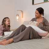 Doomoo Buddy barošanas un grūtniecības spilvens Blue Grey Moon 