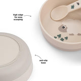 Deer neslīdošā bļoda Foodie Happy dots pulveris