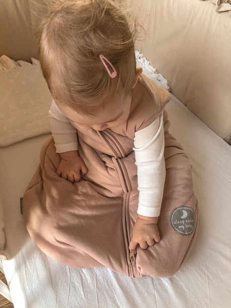 Natulino NATURALS viena slāņa bērnu guļammaiss GOTS pūderrozā 