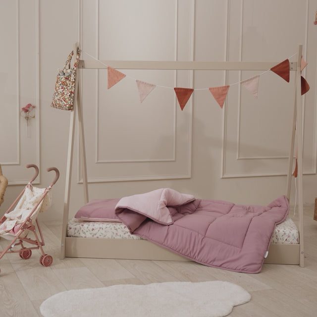 Meyco Baby medvilninė jersey paklodė su guma 60 × 120 cm, Bear Multicolor