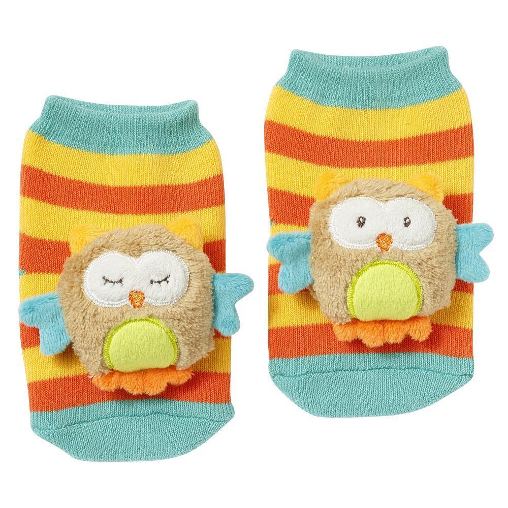 Fehn kojinaitės su barškučiais kūdikiui Owl/ Sleeping Forest