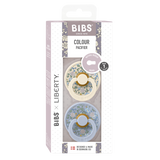 BIBS knupīša komplekts 1. izmērs (0 - 6 mēneši) Liberty Eloise Dusty Blue Mix 