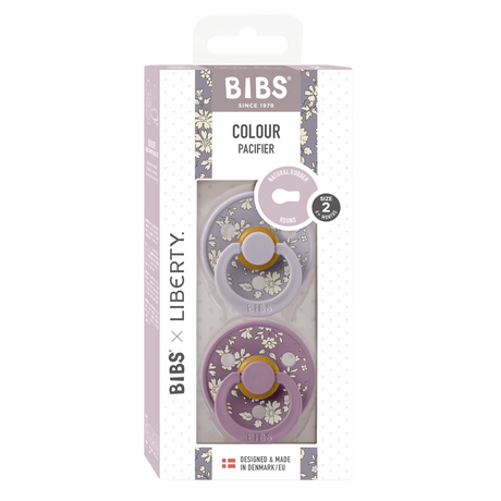 BIBS knupīša komplekts 1. izmērs (0 - 6 mēneši) Liberty Capel Fossil Grey Mix 