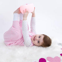 Natulino LITTLE WALKERS divslāņu bērnu guļammaiss White Grey Waves &amp; Mint