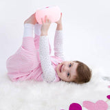 Natulino LITTLE WALKERS divslāņu bērnu guļammaiss White Grey Waves &amp; Mint