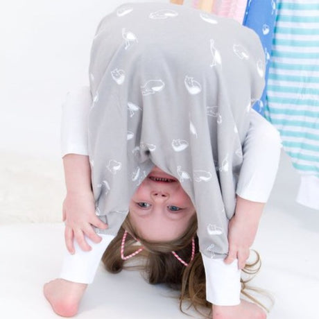 Natulino LITTLE WALKERS trīsslāņu bērnu guļammaiss Animals Grey &amp; White