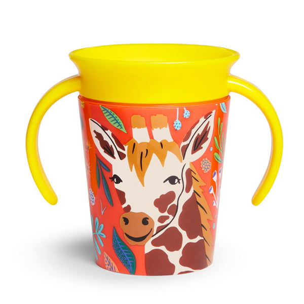 Munchkin mācību krūze - neizšļakstīts dzērājs Miracle 360 ​​GIRAFE 177 ml 