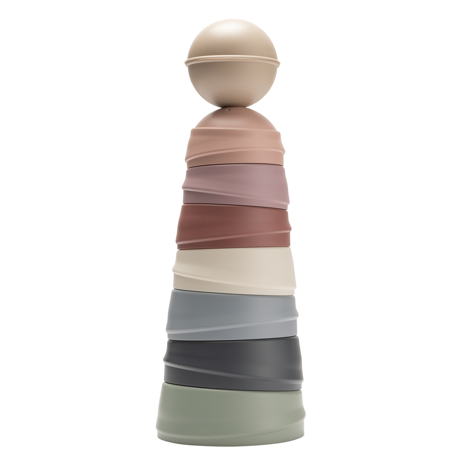 BIBS izglītojošs rotaļlietu šūpošanās tornis Pastel Rainbow 