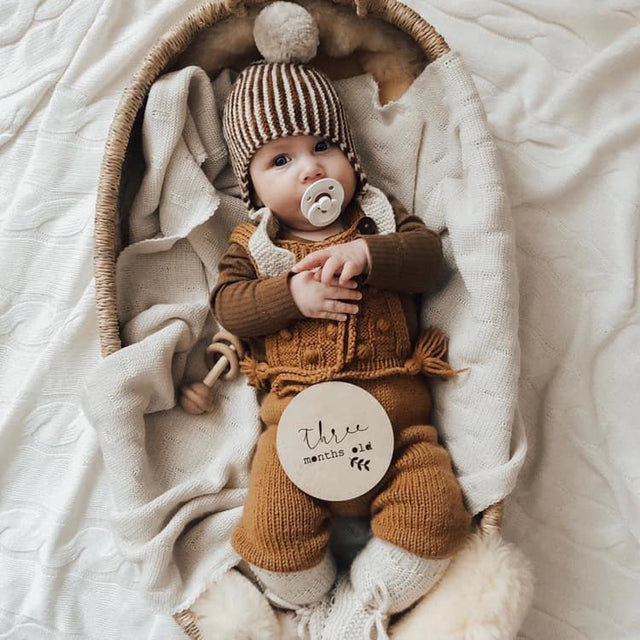 BIBS čiulptukų rinkinys 1 dydis (0 - 6 mėn.) Vanilla Night / Dark Oak Night (4798730010706)