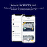 Nanit Pro pilnīga monitoru sistēma ar elpošanas kustību mobilo auklīti, universālu statīvu un sienas stiprinājumu, kā arī pilnīgu elpošanas monitoru