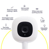 Nanit Pro bērnu monitors + grīdas statīvs mobilajai auklei ar statīvu, naktslampiņu un elpošanas monitoru