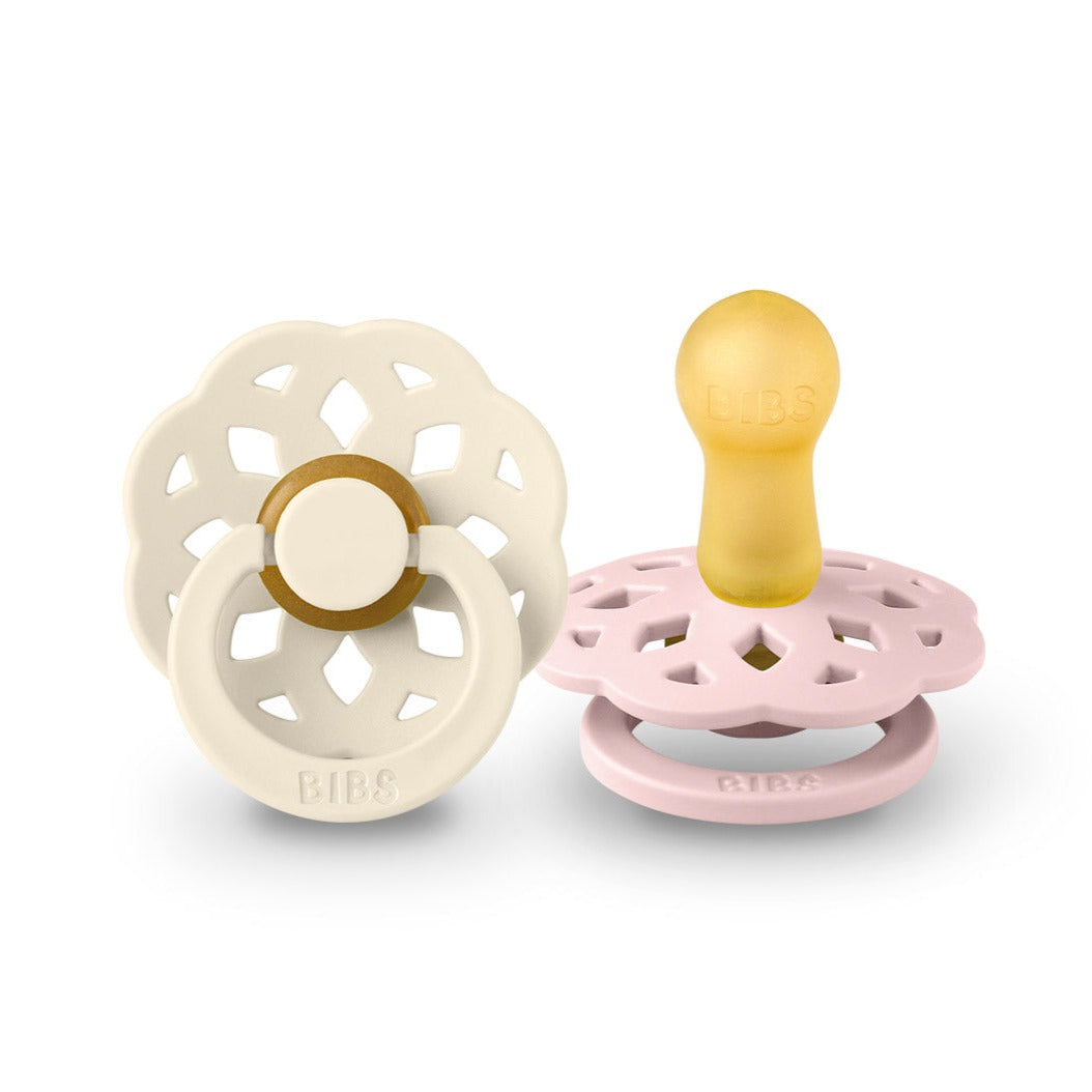 BIBS knupīša komplekts 2. izmērs (6 - 18 mēneši) Boheme Ivory/Blossom 