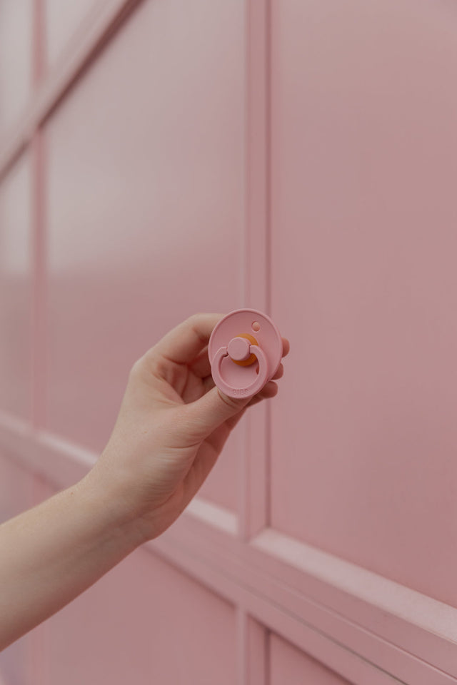 BIBS knupīšu komplekts 1 izmērs (0 - 6 mēneši) Pale Butter/Dusty Pink 