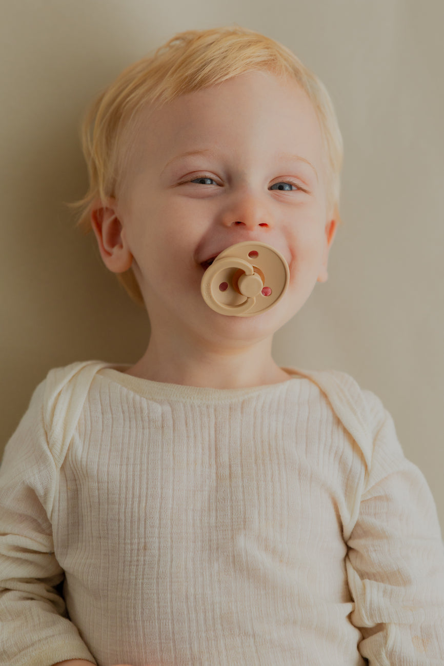 BIBS knupīšu komplekts 1 izmērs (0 - 6 mēneši) Vanilla / Rudzupuķe 