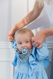 BIBS Liberty Bib Bandana kumelīšu zāliens Baby Blue