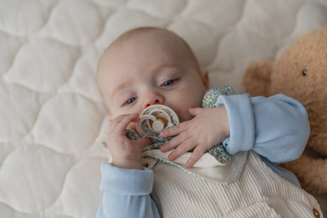 BIBS knupīša komplekts 1. izmērs (0 - 6 mēneši) Liberty Chamomile Lawn Baby Blue Mix 