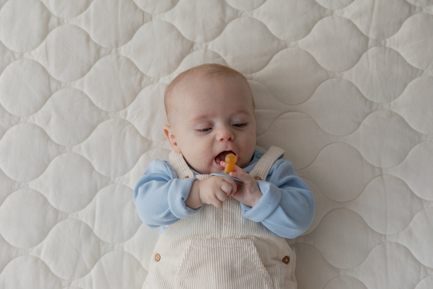 BIBS knupīša komplekts 1. izmērs (0 - 6 mēneši) Liberty Eloise Dusty Blue Mix 