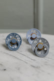 BIBS knupīša komplekts 1. izmērs (0 - 6 mēneši) Liberty Capel Fossil Grey Mix 